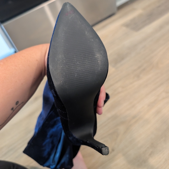 JustFab Midnight Velvet Over the Knee Boots - Picture 5 of 13